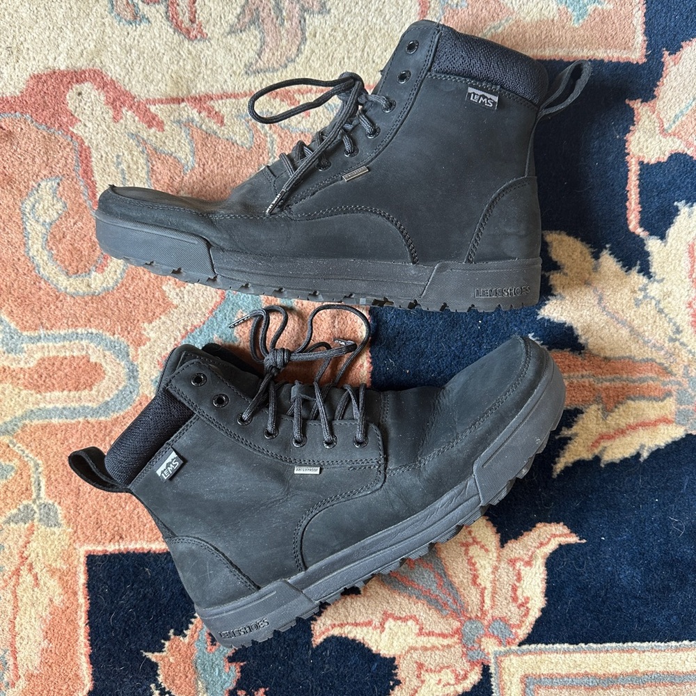 Lems Men’s Boulder Summit Waterproof in Coal